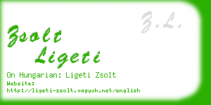 zsolt ligeti business card